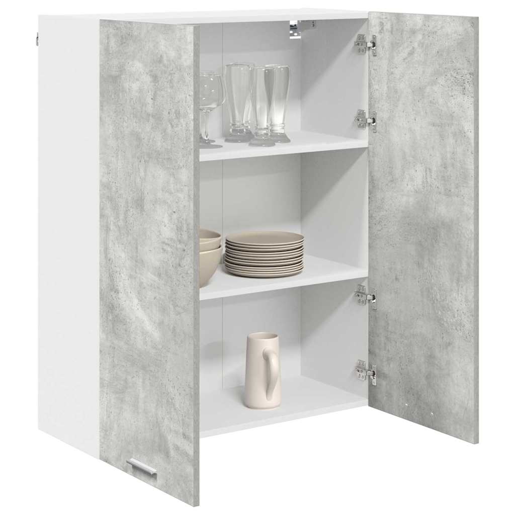 Hanging Cabinet with Shelf Riga Concrete Grey 80 x 31 x 100 cm